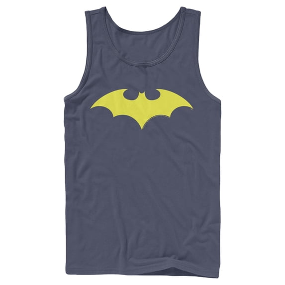 Men's Batman Winged Hero Symbol Tank Top Navy Blue Medium