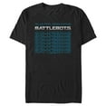 thumbnail image 1 of Men's Battlebots Silver and Blue Logo Stack  Graphic Tee Black X Large, 1 of 5