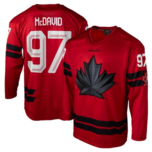 Men's Bauer Hockey Connor McDavid Red Hockey Canada 2026 Semi Pro Jersey