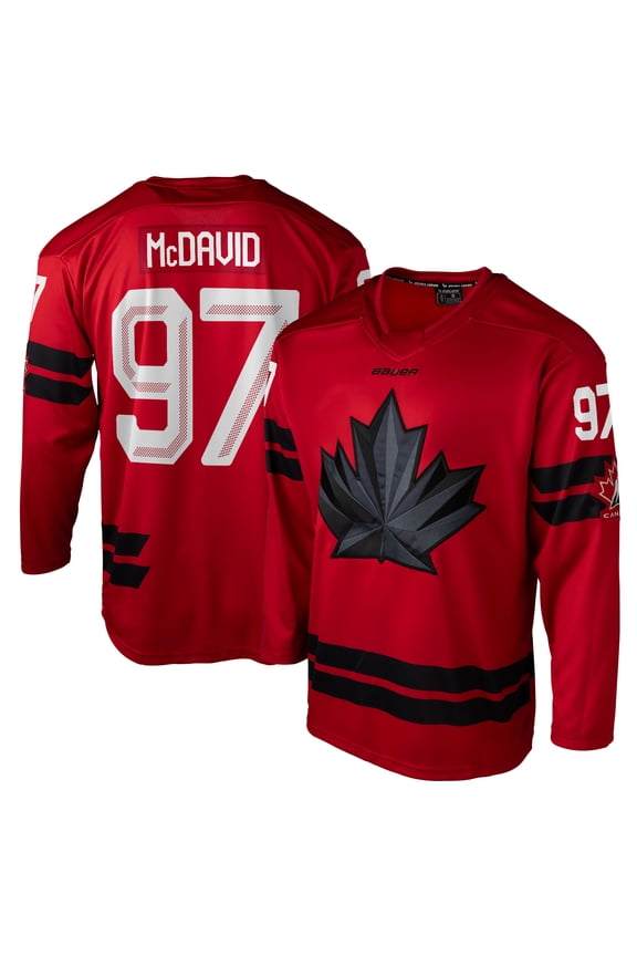 Men's Bauer Hockey Connor McDavid Red Hockey Canada 2026 Semi Pro Jersey