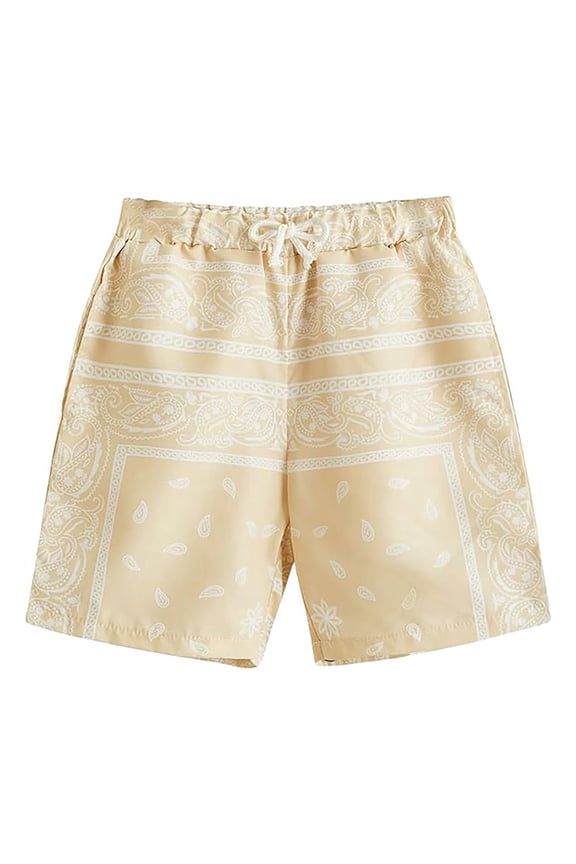 Men's Beach Casual Loose 3D Digital Printed Beach Shorts Clothes