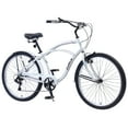 thumbnail image 1 of Men's Beach Cruiser Bike, 7 Speed Bicycles, 26"Inch Multiple Colors, 1 of 7