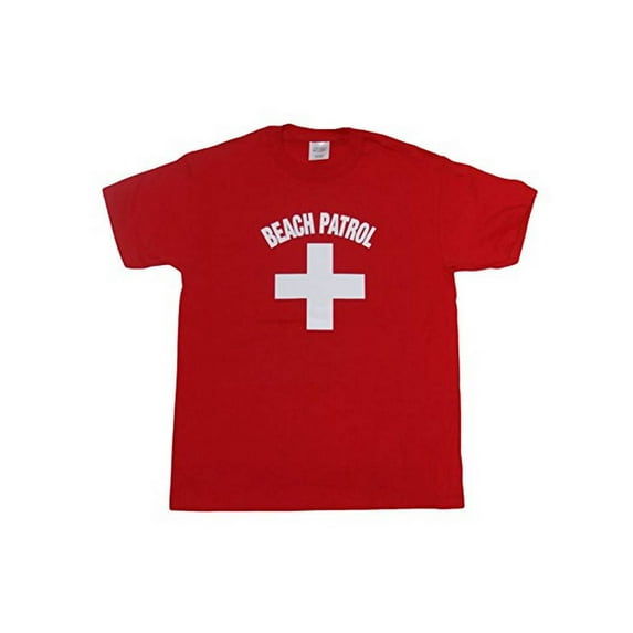 Men's Beach Patrol T Shirt, Red L