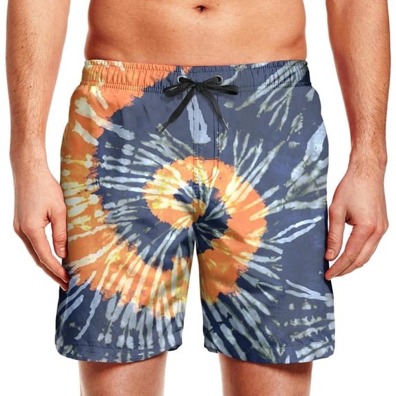 Men's Beach Short Rainbow Tie Dye