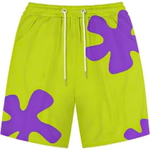 Men's Beach Shorts 3D Printed Beach Shorts Quick Dry Swim Trunks with Pockets Summer Lightweight Beachwear