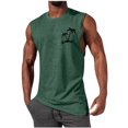 thumbnail image 1 of Men's Beach Tank Tops Funny Palm Tree Print Graphic Sleeveless Tee Shirts Casual Muscle Trendy Workout Gym Top, 1 of 4
