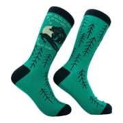 Mens Bear Attack Tip Socks Funny Sarcastic Camping Graphic Footwear