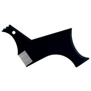 Men's Beard Shaper Tool Transparent Template with Combs Save Time Avoid Mistakes