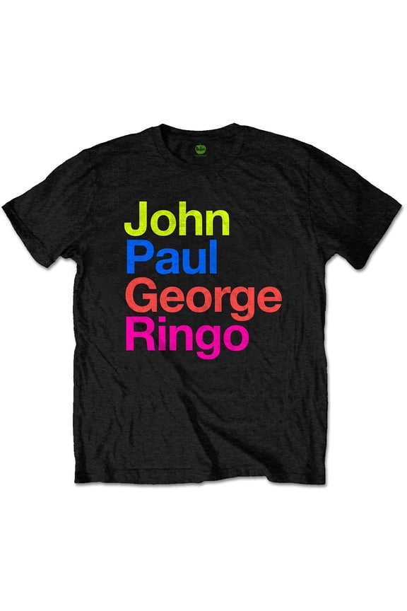 Men's Beatles JPG & R Pepper Suit Color Slim Fit T-shirt Small Black