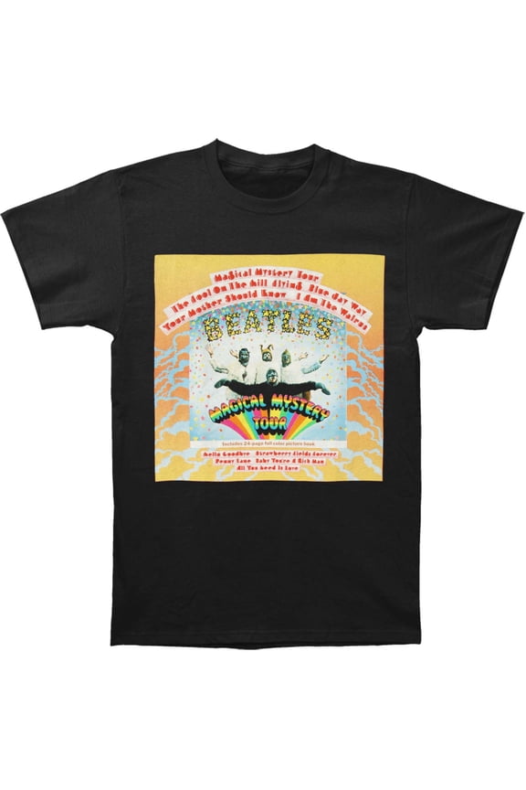 Men's Beatles Magical Mystery Tour T-shirt Large Black