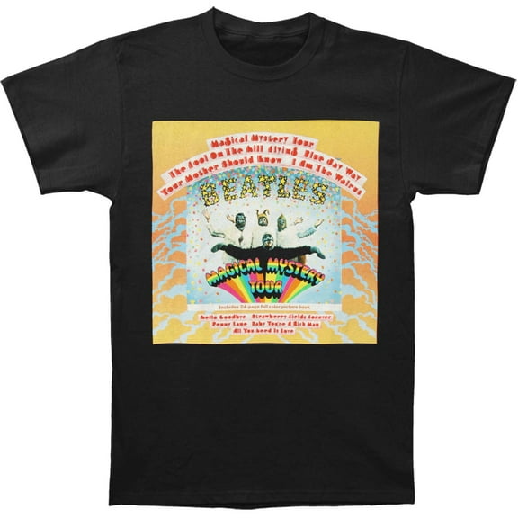Men's Beatles Magical Mystery Tour T-shirt X-Large Black