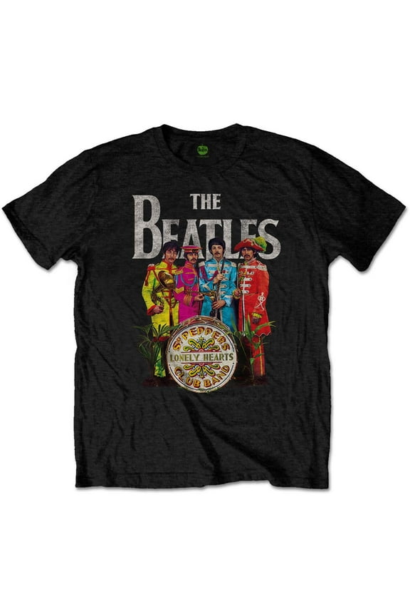 Men's Beatles Sgt Pepper T-shirt Small Black