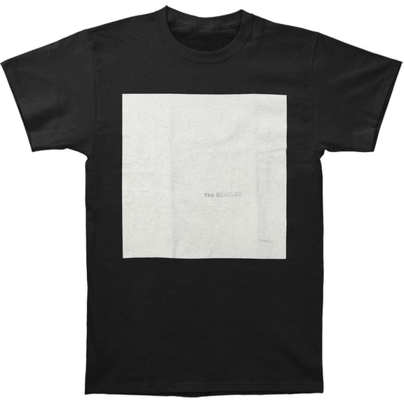 Men's Beatles The White Album T-shirt Small Black