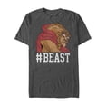 thumbnail image 1 of Men's Beauty and the Beast #Beast Graphic Tee Charcoal Heather X Large, 1 of 4