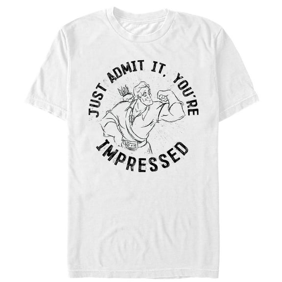 Men's Beauty and the Beast Gaston Impressed  Graphic Tee White 3X Large