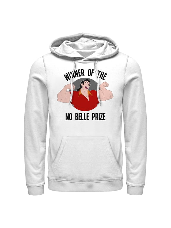 Men's Beauty and the Beast Gaston No Belle Prize Pull Over Hoodie