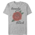 thumbnail image 1 of Men's Beauty and the Beast Rose  Graphic Tee Athletic Heather 4X Large, 1 of 4