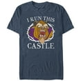 thumbnail image 1 of Men's Beauty and the Beast Run Castle  Graphic Tee Navy Blue Heather Large, 1 of 3