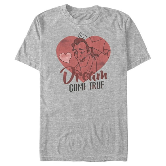 Men's Beauty and the Beast Villians Gaston Dream Come True Graphic Tee Athletic Heather X Large
