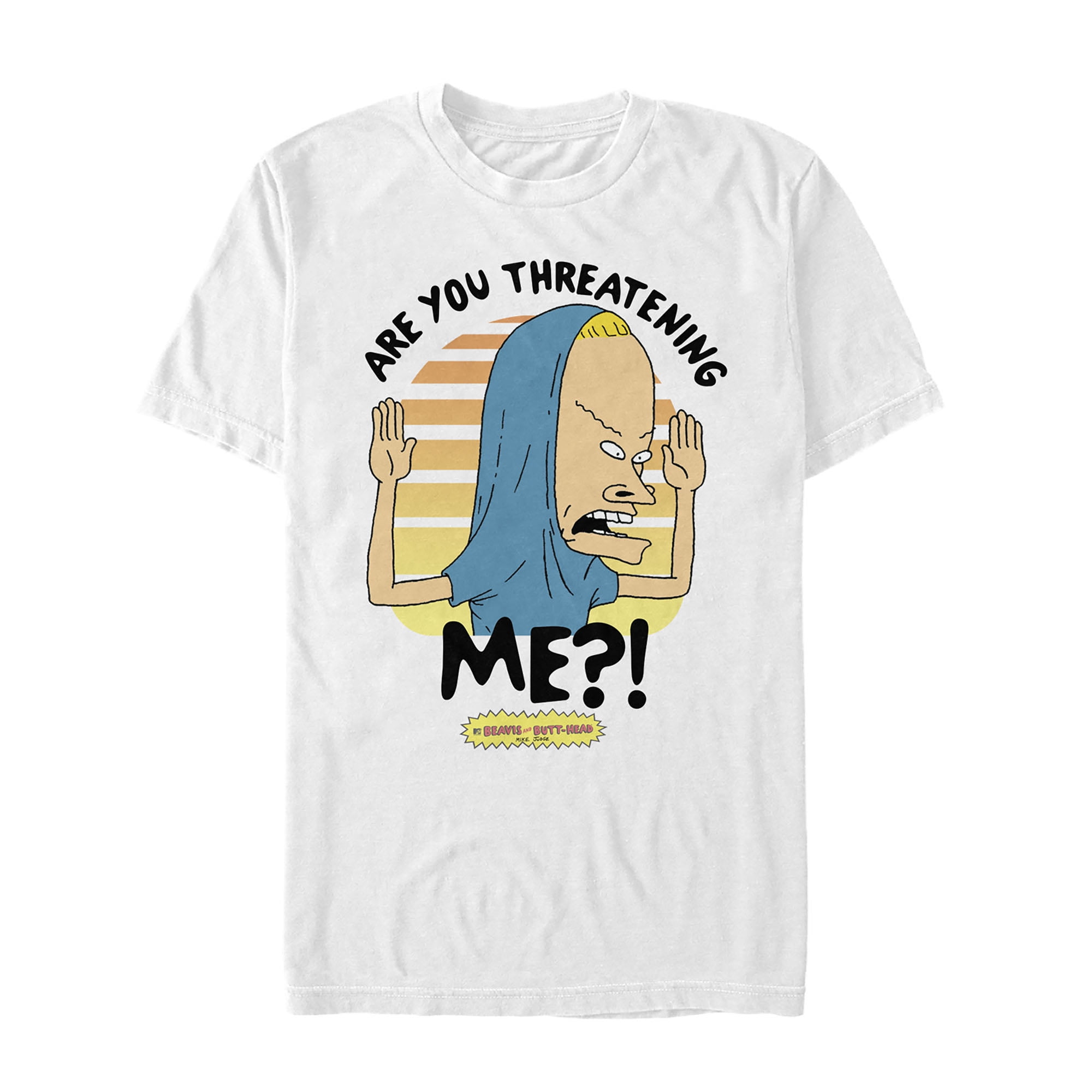 Men's Beavis and Butt-Head Cornholio Are You Threatening Me Graphic Tee