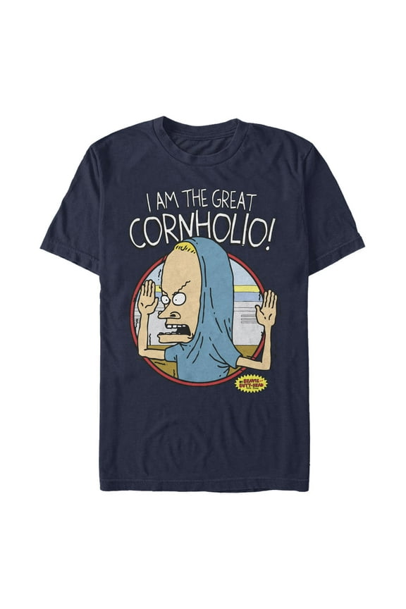 Men's Beavis and Butt-Head I Am the Great Cornholio Pose  Graphic T-Shirt