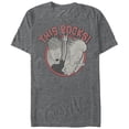 thumbnail image 1 of Men's Beavis and Butt-Head This Rocks  Graphic Tee Charcoal Heather Large, 1 of 4