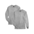 thumbnail image 1 of Hanes Beefy-T Unisex Long-Sleeve T-Shirt, Value 2-Pack Light Steel L, 1 of 3