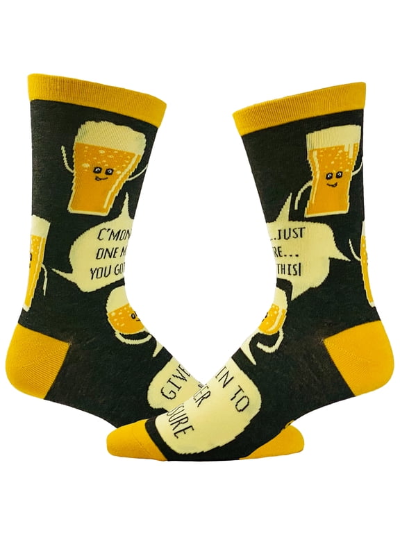 Men's Beer Pressure Socks Funny Party Drinking Craft Beer Lover Novelty Footwear