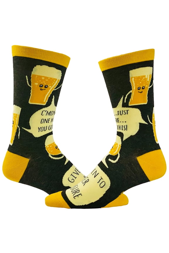 Men's Beer Pressure Socks Funny Party Drinking Craft Beer Lover Novelty Footwear