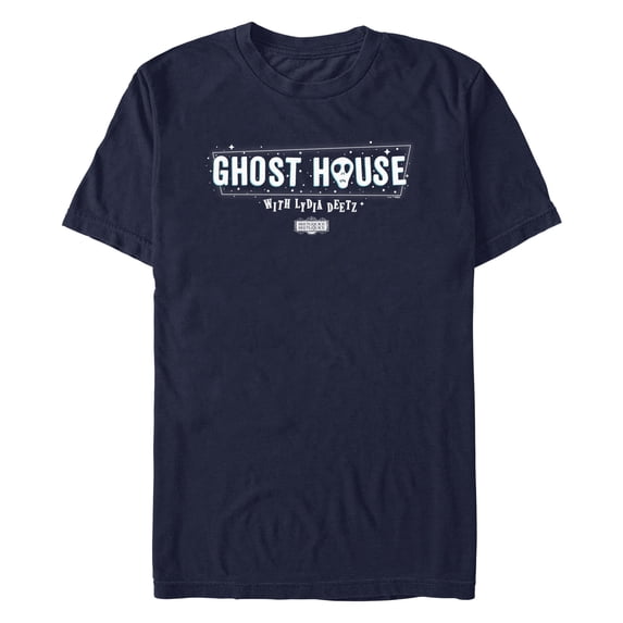 Men's Beetlejuice Beetlejuice Ghost House With Lydia Deetz Graphic T-Shirt