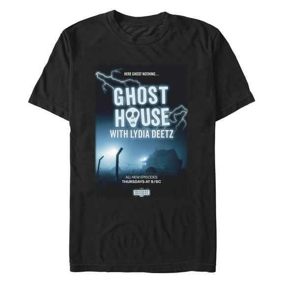Men's Beetlejuice Beetlejuice Here Ghost Nothing Poster Graphic T-Shirt