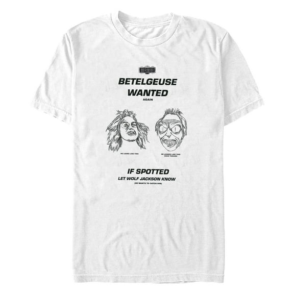 Men's Beetlejuice Beetlejuice Wanted Again  Graphic T-Shirt