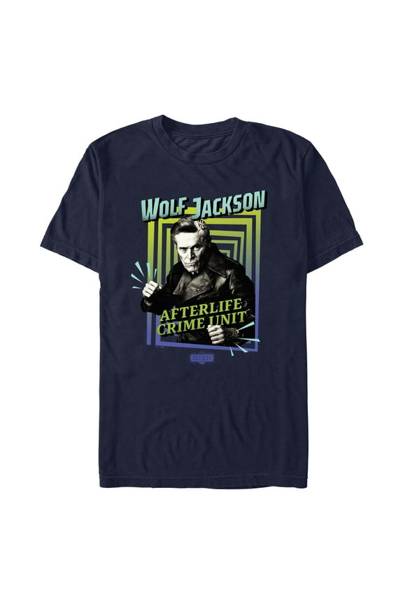 Men's Beetlejuice Beetlejuice Wolf Jackson Afterlife Crime Unit Graphic T-Shirt