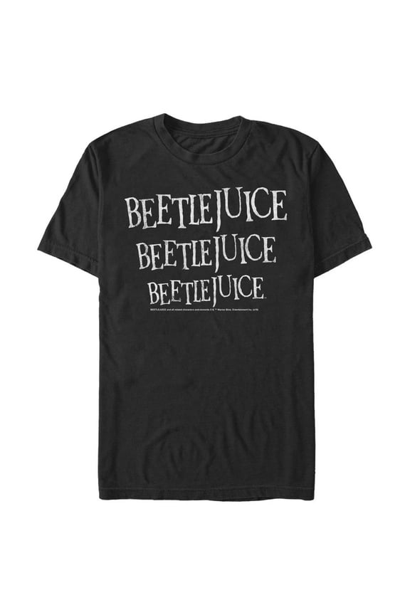 Men's Beetlejuice Distressed Logo Graphic T-Shirt