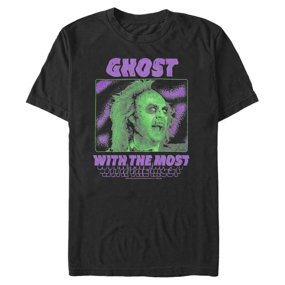 Men's Beetlejuice Ghost With The Most Purple Graphic T-Shirt
