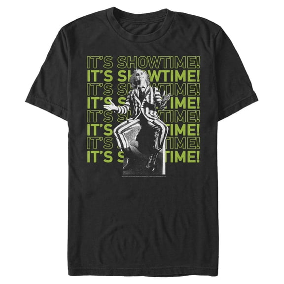 Men's Beetlejuice It's Showtime Repeat Graphic T-Shirt