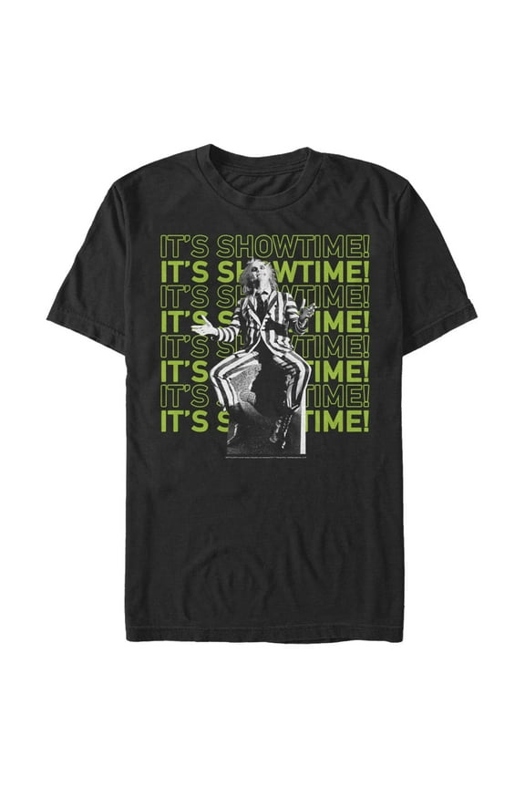 Men's Beetlejuice It's Showtime Repeat Graphic T-Shirt