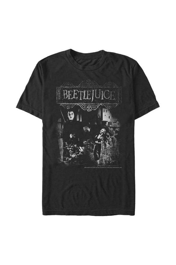 Men's Beetlejuice Lydia Distressed Poster Graphic T-Shirt
