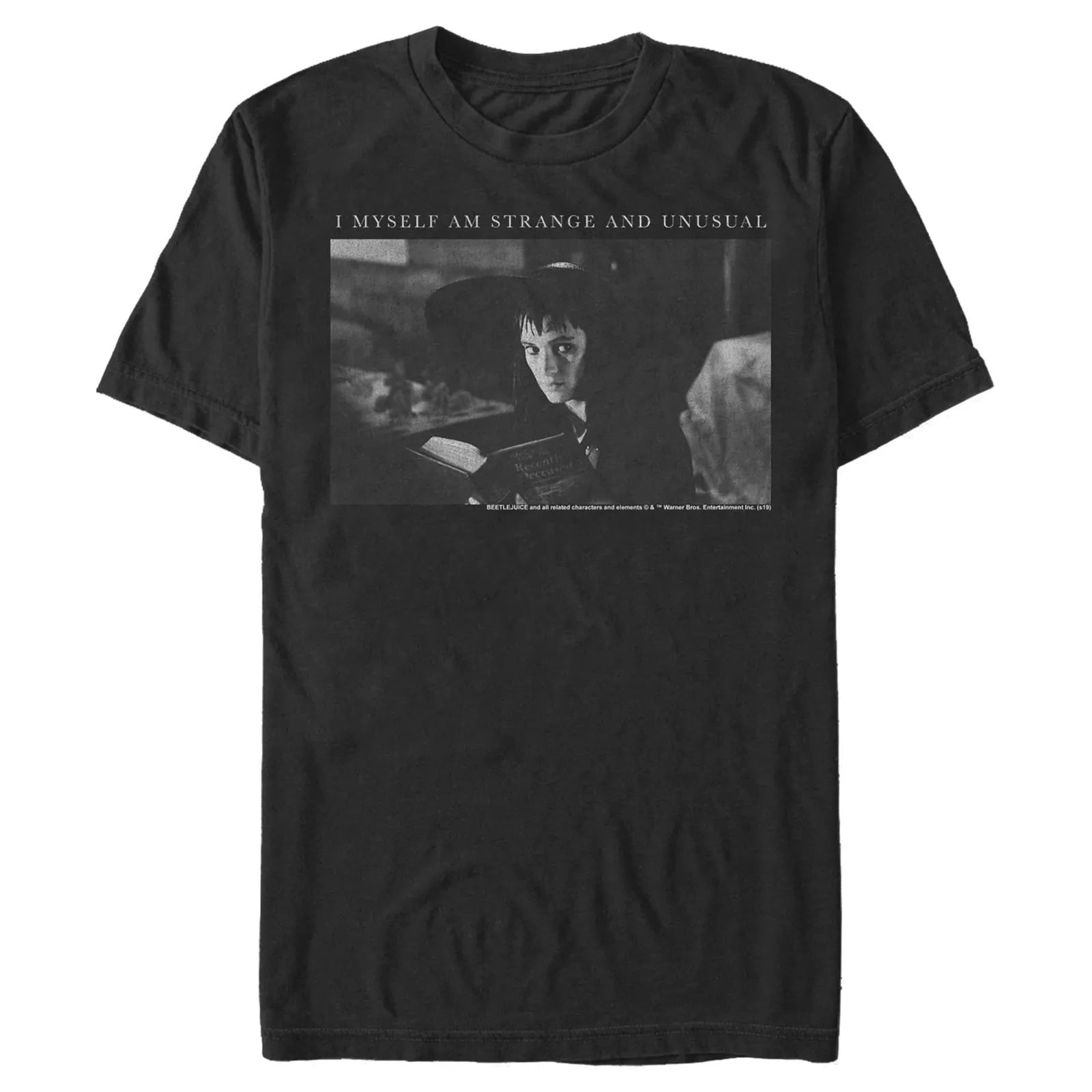 Men's Beetlejuice Lydia I Myself Am Strange and Unusual TShirt