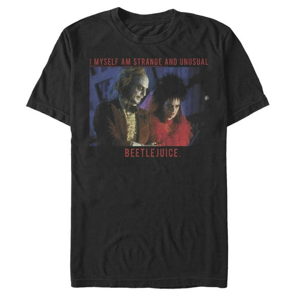 Men's Beetlejuice Lydia Strange and Unusual  Graphic T-Shirt