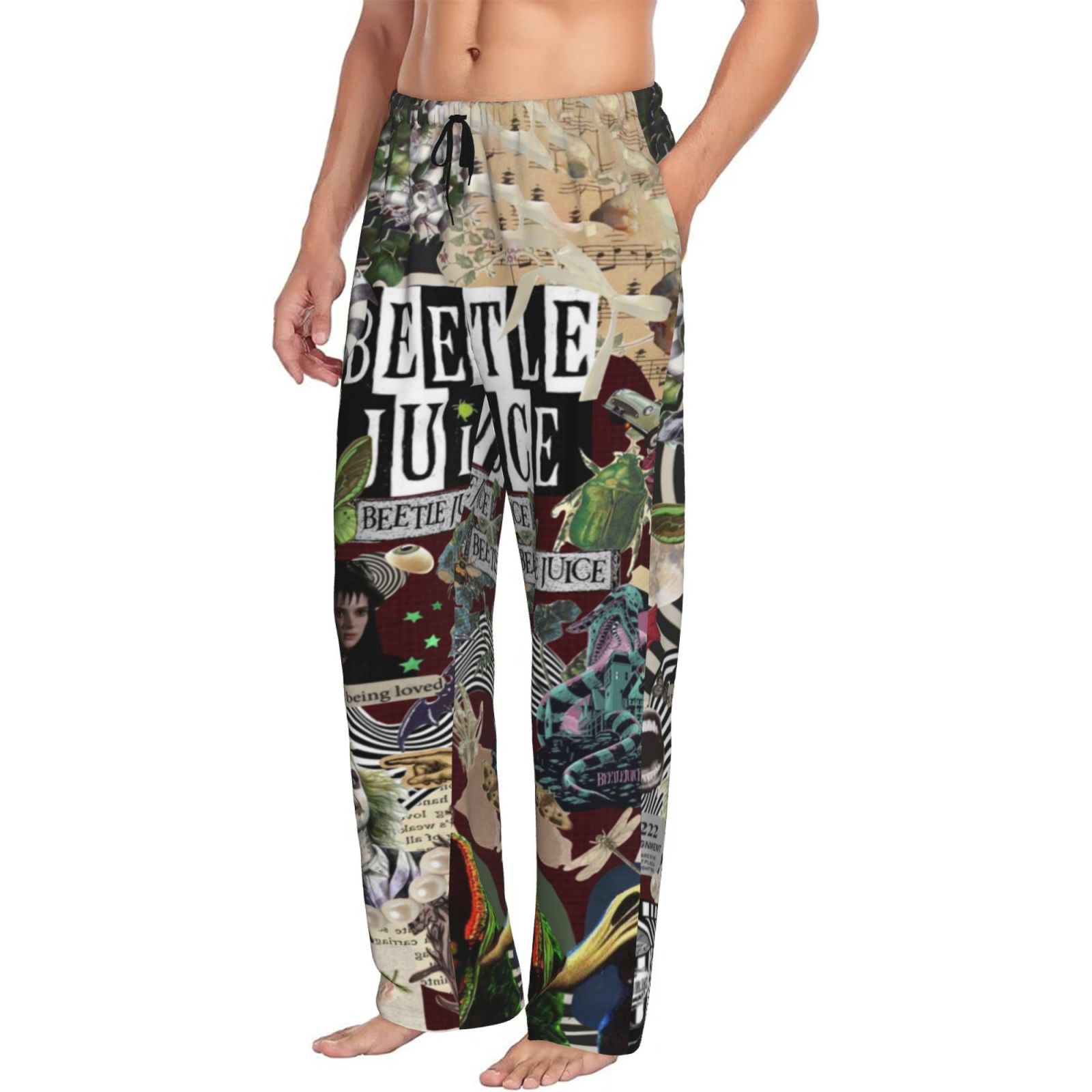 BEETLEJUICE Herren Schlafanzughose – Lounge Pants Mit Taschen – Offizielles Merchandise – Perfekt Für Filmfans & Gemütliche Abende