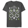 thumbnail image 1 of Men's Beetlejuice Sandworm and Betelgeuse Symmetrical Graphic Tee Charcoal Medium, 1 of 10