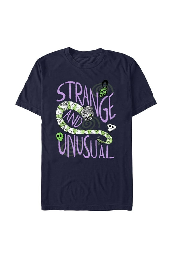 Men's Beetlejuice Strange and Unusual Snake Graphic T-Shirt