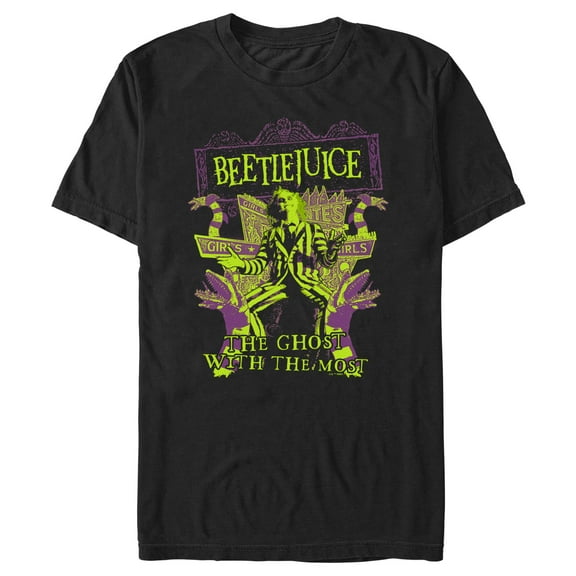 Men's Beetlejuice The Ghost With the Most Graphic T-Shirt