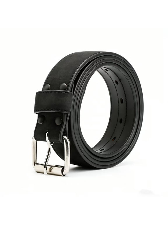 Men's Belt Big & Tall 56"-80" Genuine Leather Belt Reinforced Strap Casual Work Jean Extra Long Belts