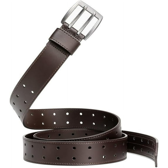 Men's Belt Big & Tall 56"-80" Genuine Leather Belt Reinforced Strap Casual Work Jean Extra Long Belts