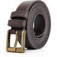 thumbnail image 1 of Men's Belt Big & Tall 56"-80" Genuine Leather Belt Reinforced Strap Casual Work Jean Extra Long Belts, 1 of 7