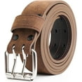 thumbnail image 1 of Men's Belt Big & Tall 56"-80" Genuine Leather Belt Reinforced Strap Casual Work Jean Extra Long Belts, 1 of 11
