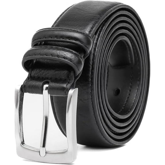 Men's Belt Big & Tall 56"-80" Genuine Leather Belt Reinforced Strap Casual Work Jean Extra Long Belts