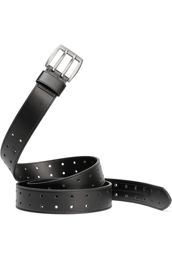 Men's Belt Big & Tall 56"-80" Genuine Leather Belt Reinforced Strap Casual Work Jean Extra Long Belts